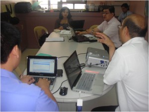 Trainees with Dr. Alvin B. Marcelo listening to speaker as he talks on Networking