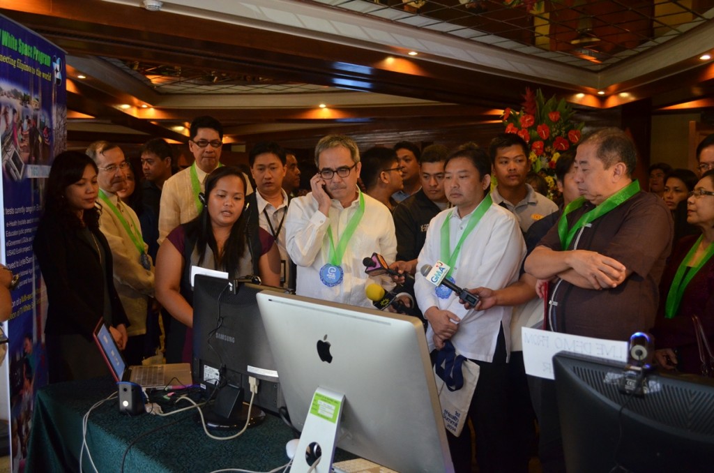 A live demonstration of the RxBox, with DOST Secretary Montejo